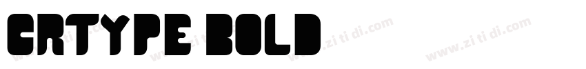cr21type bold字体转换